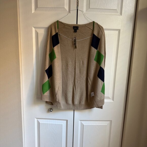 Cashmere argyle cardigan - Picture 6 of 10